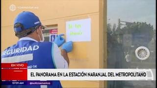 Coronavirus en Perú: así luce la estación Naranjal del Metropolitano en el sexto día de estado de emergencia