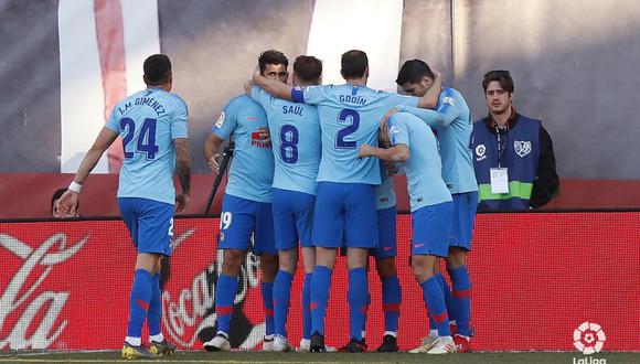 Los 'Colchoneros' se quedaron con los tres puntos, gracias a la anotación del francés Antoine Griezmann en el Estadio de Vallecas por la Liga Santander. (Foto: Liga)
