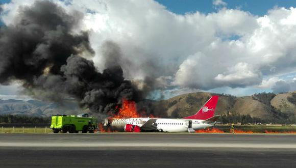 Se report&oacute; que 28 pasajeros de Peruvian Airlines fueron trasladados al hospital Domingo Olavegoya de Jauja con golpes leves. No se registr&oacute; ning&uacute;n herido grave ni v&iacute;ctimas mortales. (Foto: Junior Meza)