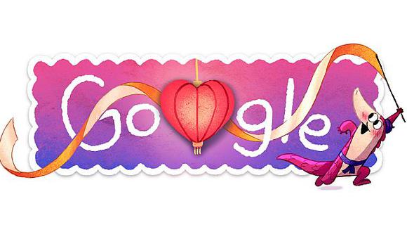 Google tardó un año para crear su doodle por San Valentín