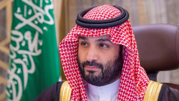 El príncipe heredero de Arabia Saudita y primer ministro Mohammed bin Salman asistiendo a la reunión anual del Consejo Shura en Jeddah. (BANDAR AL-JALOUD / PALACIO REAL DE ARABIA SAUDITA / AFP).