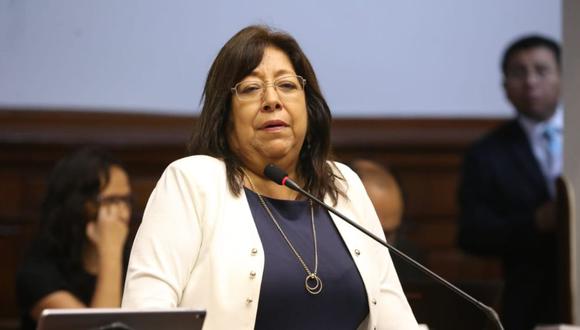 María Elena Foronda cumple una suspensión de 120 días por haber contratado a una sentenciada por terrorismo. (Foto: Congreso)