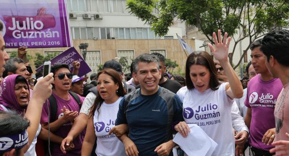 Julio Guzmán presentará subsanación ante el JEE este sábado. (Foto: Andina)