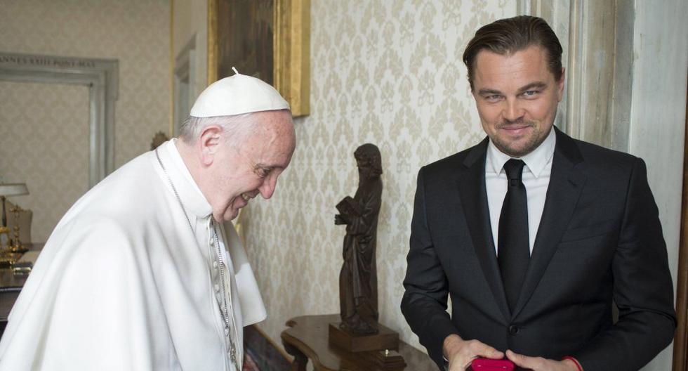 El papa Francisco recibió al actor estadounidense Leonardo Di Caprio. (Foto: EFE)