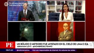 Abraham Levy explica qué es el fenómeno que iluminó ayer el cielo de Lima e Ica 