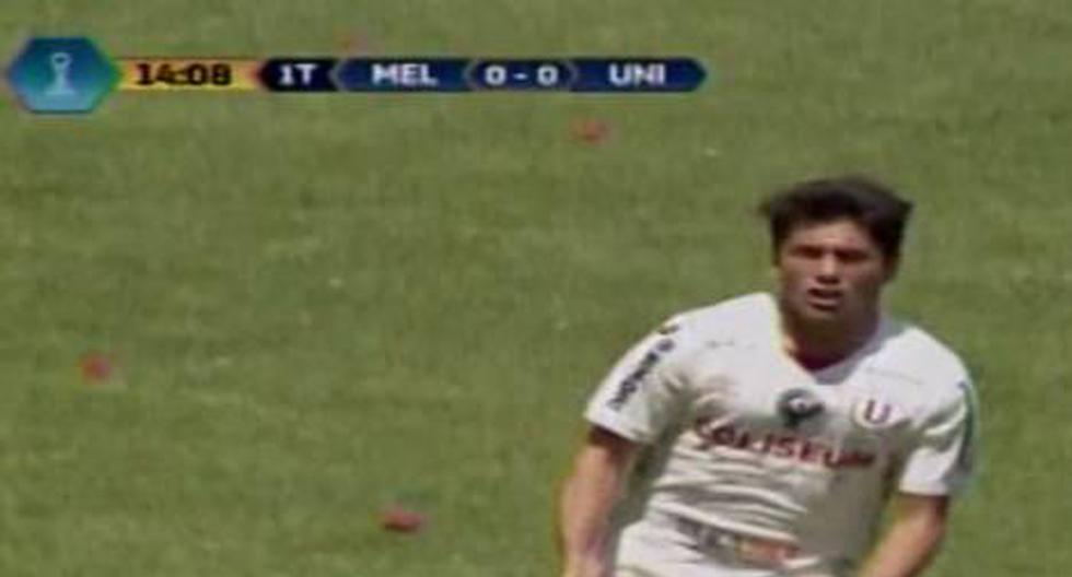 Diego Manicero se encargó de anotar el 1-0 del partido Universitario vs Melgar. (Foto: Captura)
