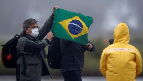 La llegada de ciudadanos de Brasil desde del Wuhan, el epicentro del coronavirus, pasado el 9 de febrero. (REUTERS / Adriano Machado).