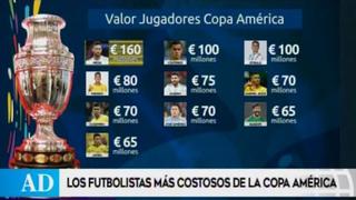 Conoce a los futbolistas más caros de la Copa América 2019