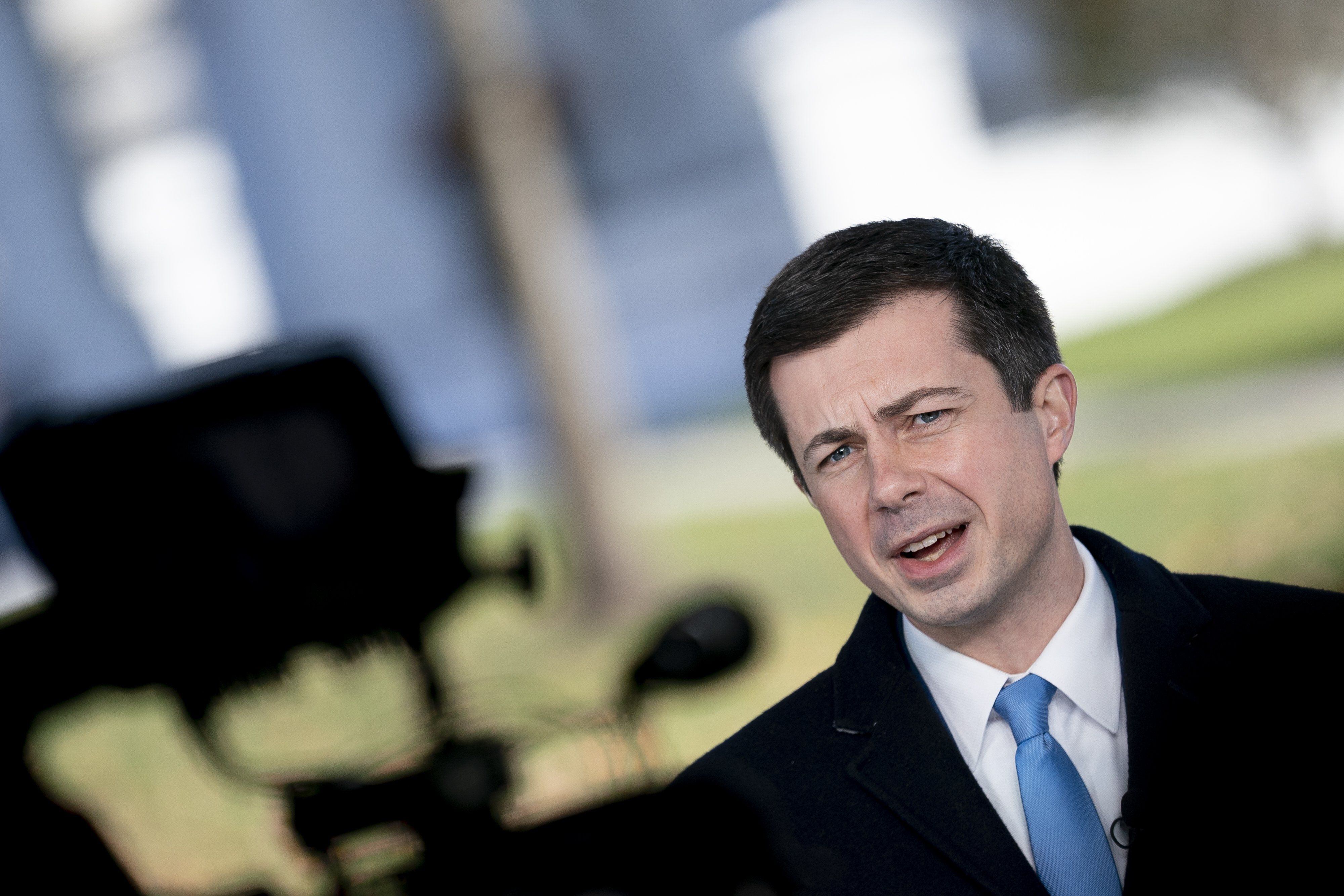 Pete Buttigieg, Secretary of Transportation and possible candidate for the Democratic Party primaries.  Bloomberg