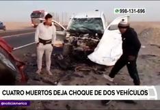 Arequipa: cuatro muertos deja violento choque de dos vehículos | VIDEO