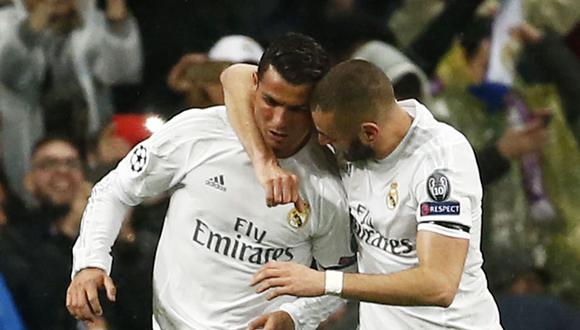 Benzema y Cristiano. (Foto: Reuters)