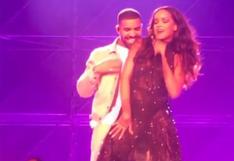 Rihanna: Drake aprovechó baile sensual y le dio un beso en el cuello
