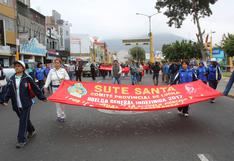 Áncash: docentes del Santa se sumaron a huelga nacional