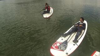 La aventura de remar sobre una tabla en el Urubamba