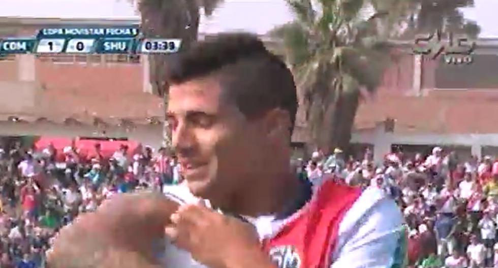Armando Alfageme abre el marcador y Deportivo Municpal derrota a Sport Huancayo. (Foto: Captura)