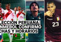 Selección peruana: Conmebol confirmó fechas y horarios para los partidos ante Bolivia y Venezuela