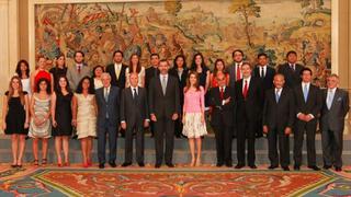 Príncipes de Asturias recibieron a jóvenes periodistas latinoamericanos