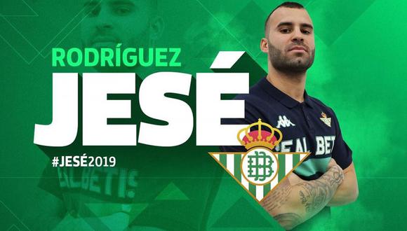 Jesé Rodríguez fue cedido por el PSG al Real Betis de España. (Foto: Twitter @RealBetis)