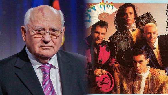 Mijaíl Gorbachov: la vez que el grupo Locomía le dedicó una canción al fallecido líder soviético | Composición: AFP / Spotify