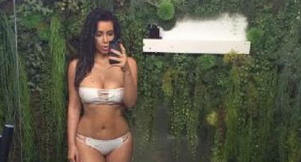 La modelo Kim Kardashian conquistó a sus seguidores con dos infartantes fotografías. (Foto: Instagram)