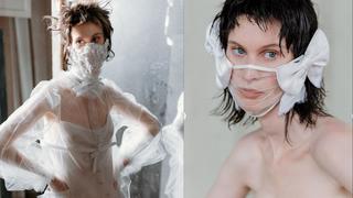 Novias: este diseñador ha configurado extravagantes mascarillas para las bodas post-pandemia