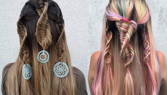 Las trenzas 'ADN' son la nueva tendencia en peinados para esta temporada. Aprende cómo hacerlas en esta nota. (Fotos: Instagram / hair.yeg.ash - allthingshairofficial)