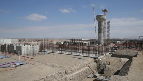 Así lucía el avance de la construcción del mega penal de Ica en julio del 2019. (Foto: Alonso Chero)