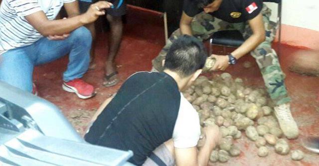 Loreto: hallan 30 kilos de droga camuflados en papas [FOTOS] - 1