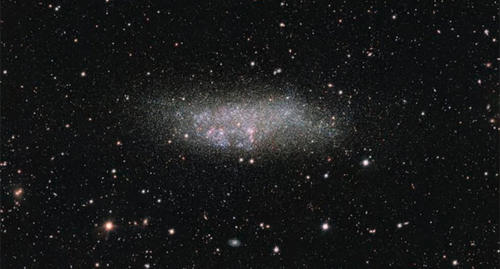 Esta es la imagen de la solitaria galaxia Wolf-Lundmark-Melotte (WLM) que captó el Observatorio Austral Europeo (ESO). (Foto: ESO)