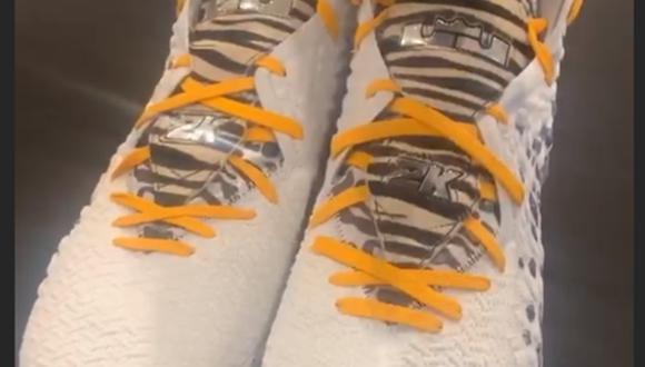 LeBron James presumió las zapatillas que iba a usar en los playoffs de la NBA. (Foto: captura instagram)