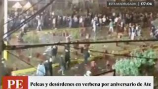 Ate: verbena por aniversario terminó en batalla campal [VIDEO]