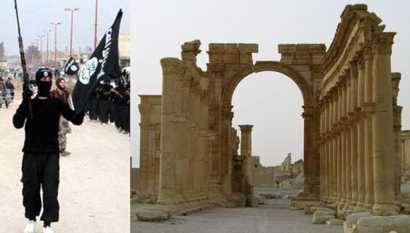 El Estado Islámico dinamita columnas de ciudad de Palmira