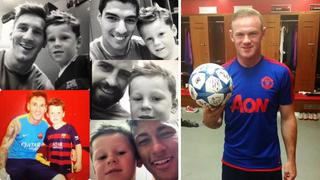 Hijo de Wayne Rooney se hizo selfies con cracks del Barcelona