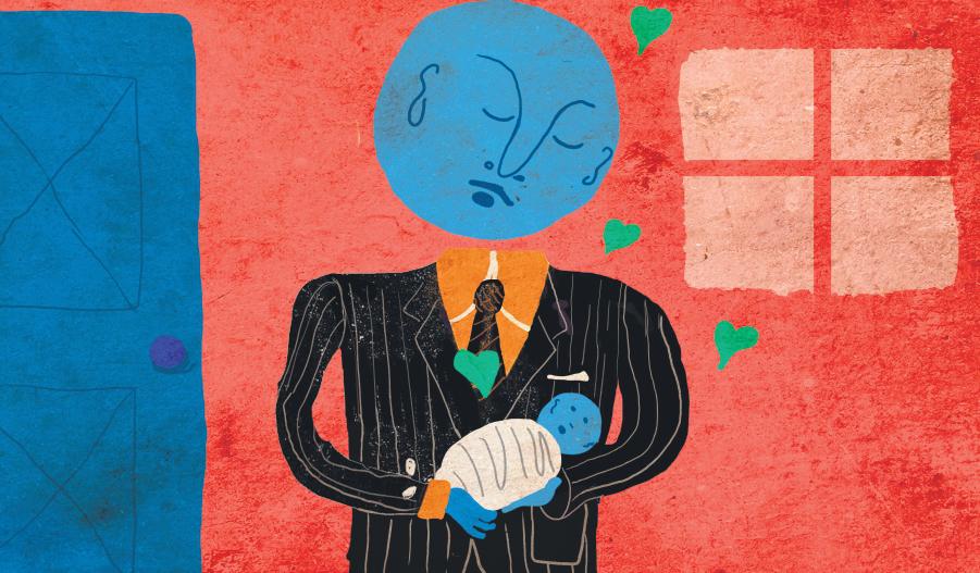 En caso de que el niño nazca enfermo, el trabajador podría ausentarse un mes. (Ilustración: Giovanni Tazza / El Comercio)