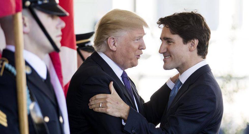 Donald Trump y Justin Trudeau se reunieron en febrero en Washington (Foto: EFE)