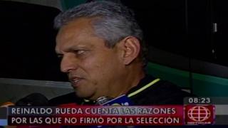 Reinaldo Rueda contó por qué no firmó por selección peruana