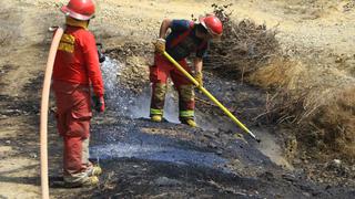 Tumbes: bomberos controlan incendio cerca a patrimonio cultural