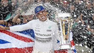 Fórmula 1: Las mejores imágenes de la celebración de Hamilton