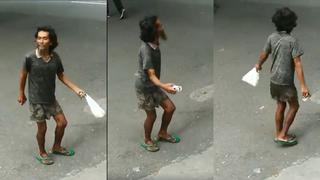 Hombre cumple el reto"Dura Challenge" en plena calle y recibe aplausos en redes | VIDEO