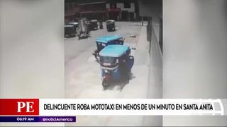 Santa Anita: roban mototaxi en menos de un minuto