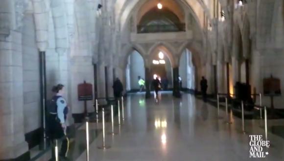 Así fue el tiroteo al interior del Parlamento de Canadá [VIDEO]