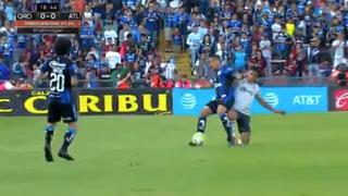 Querétaro vs. Atlas: Anderson Santamaría y la dura falta que le costó la tarjeta amarilla en Liga MX | VIDEO