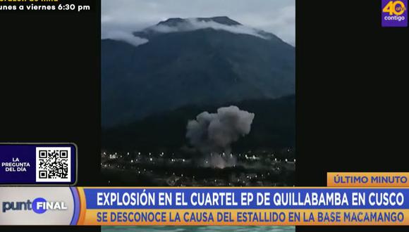 Una explosión se registró en el Cuartel Militar de Macamango. (Foto: Latina)