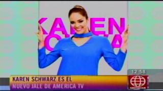 Karen Schwarz: América TV la presentó con este spot [VIDEO]