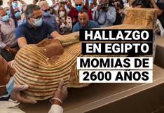 Egipto: arqueólogos descubren sarcófagos de 2.600 años con momias en su interior 