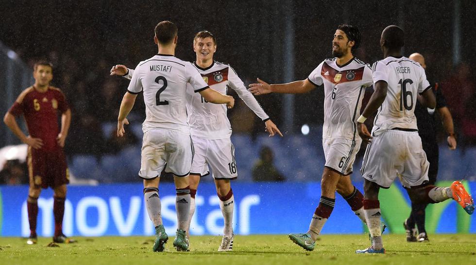 España vs. Alemania: teutones ganaron bajo intensa lluvia ...