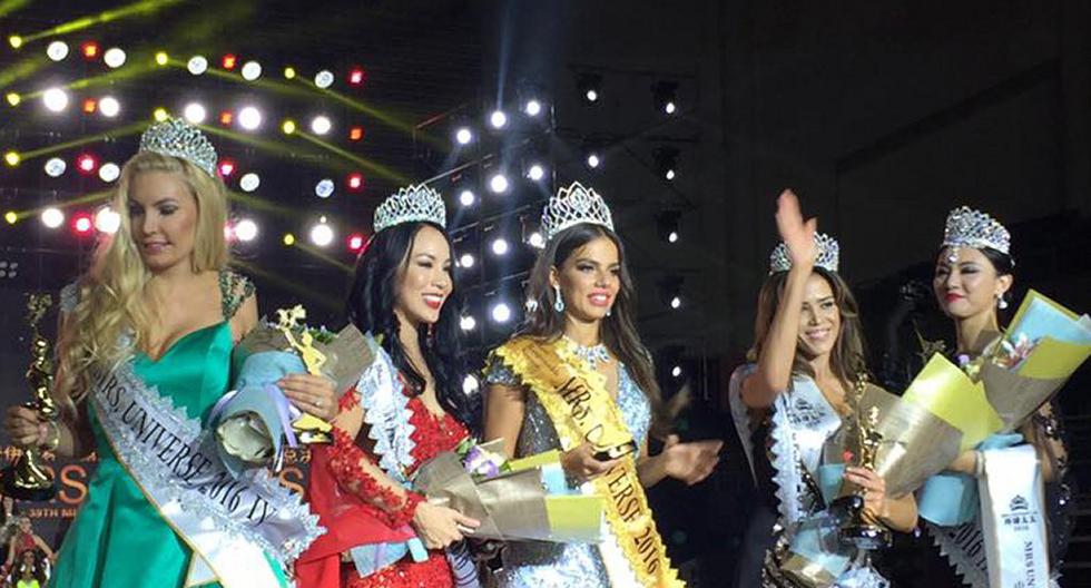 Patty Wong dejó en alto el nombre del Perú tras quedar segunda finalista en certamen Señora Universo 2016. (Foto: Facebook)