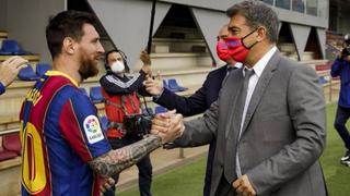 Joan Laporta, presidente de Barcelona, no descartó el regreso de Lionel Messi | VIDEO
