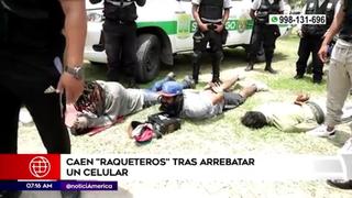 Los Olivos: capturan a raqueteros tras arrebatar un celular | VIDEO