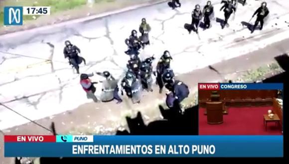 Reportan enfrentamientos en Alto Puno. (Foto: Canal N)